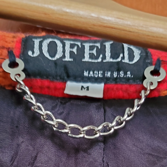 Jofeld Vintage Aztec Blanket Jacket, Size Adult Medium - Picture 11 of 13